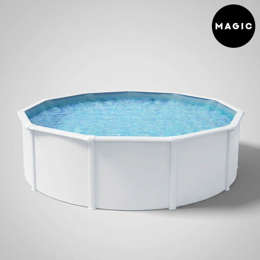Бассейн Magic карк. морозоустойчивый круглый 550*132  Белый